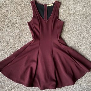 Wine colored dress- cute for date night